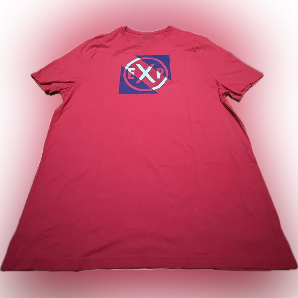 Express Red Short Sleeve Tee with Graphic